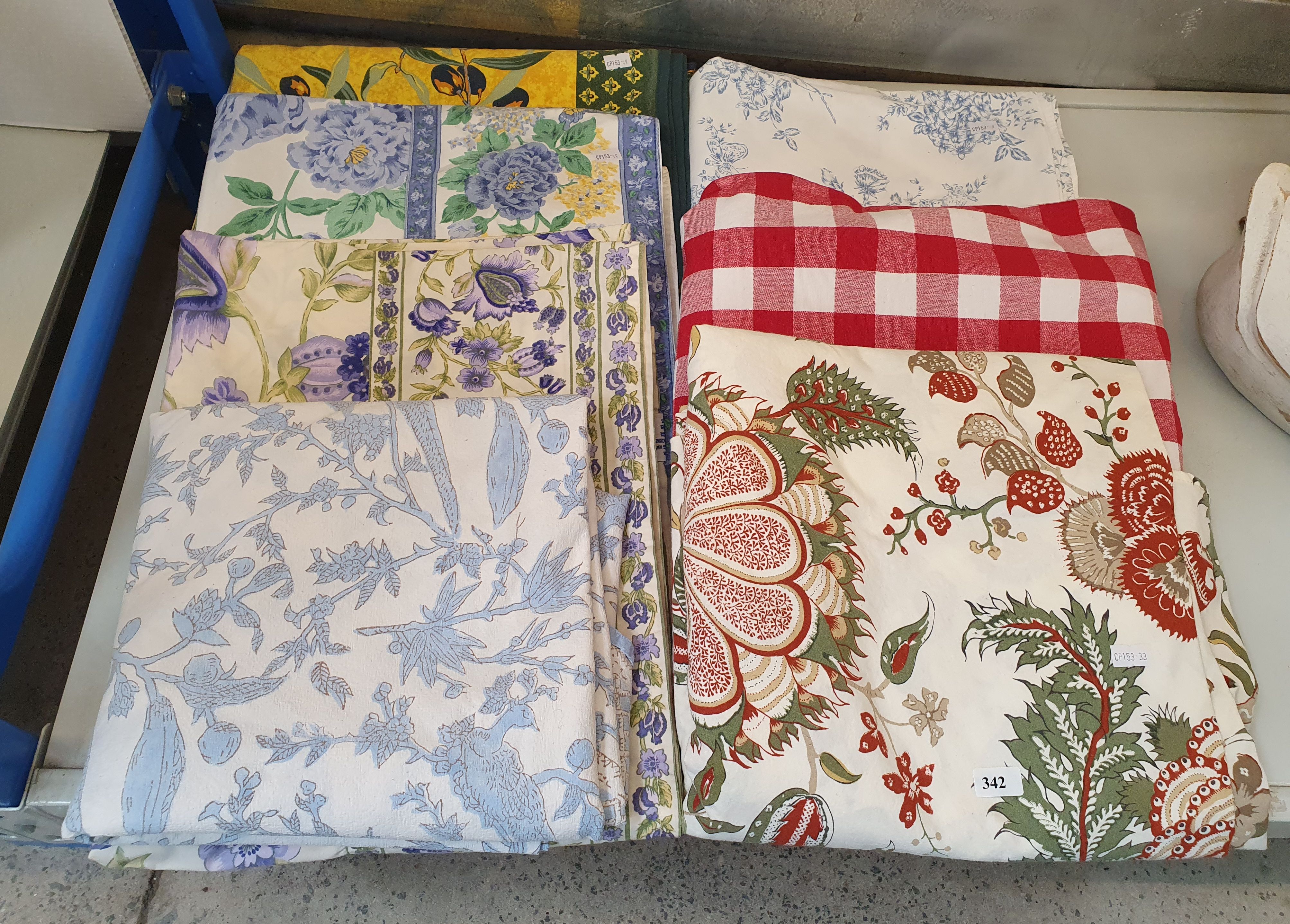 A Group Of Table Cloths