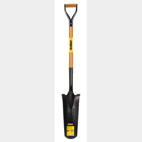 DEWALT 31 in. D-Grip Wood Handle Steel Drain Spade - KK1