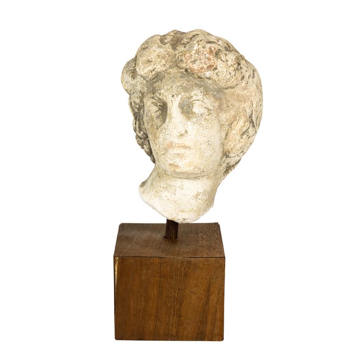 An ancient Roman marble head