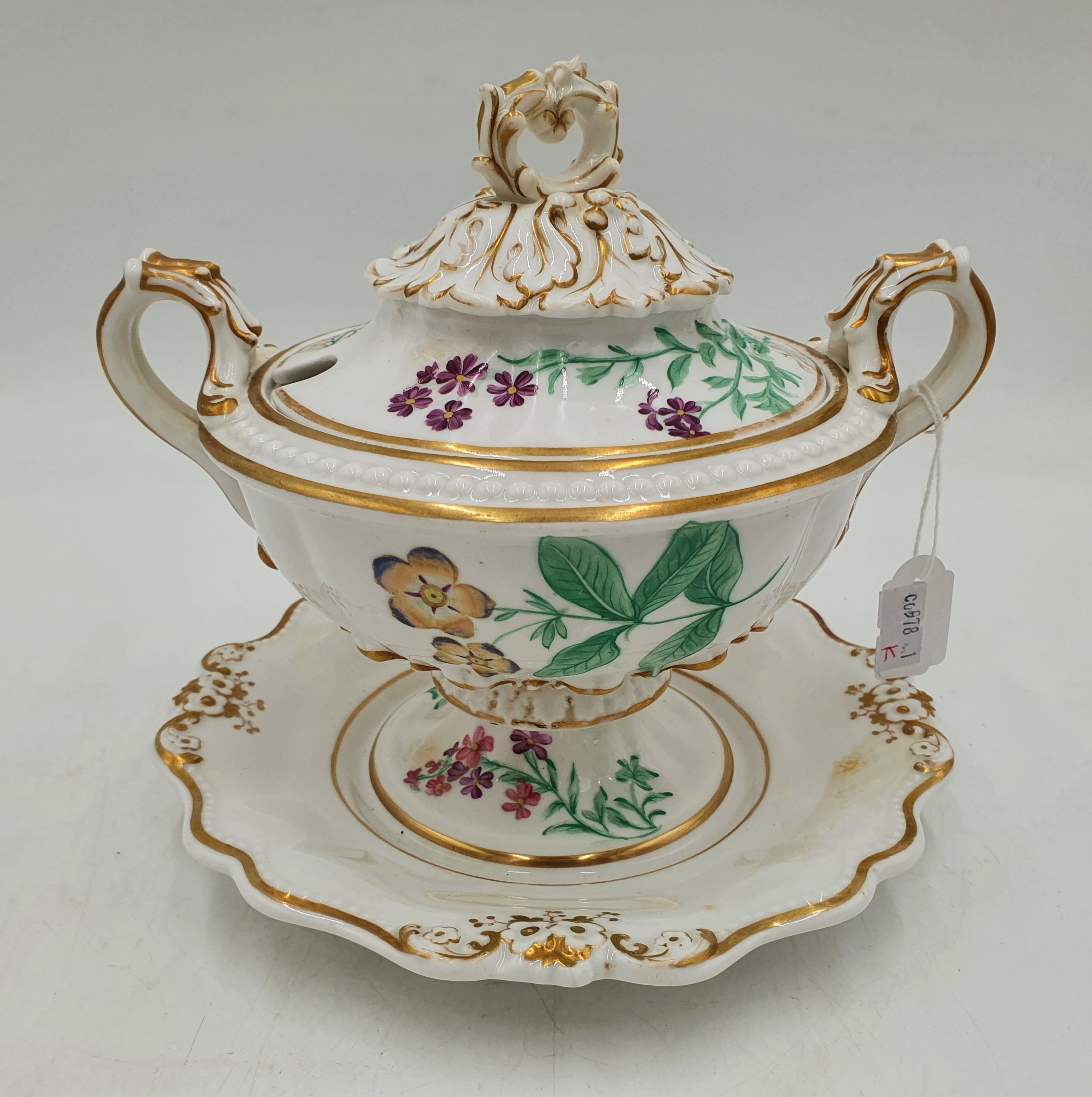 A 19th Century English Sauce Tureen And Stand