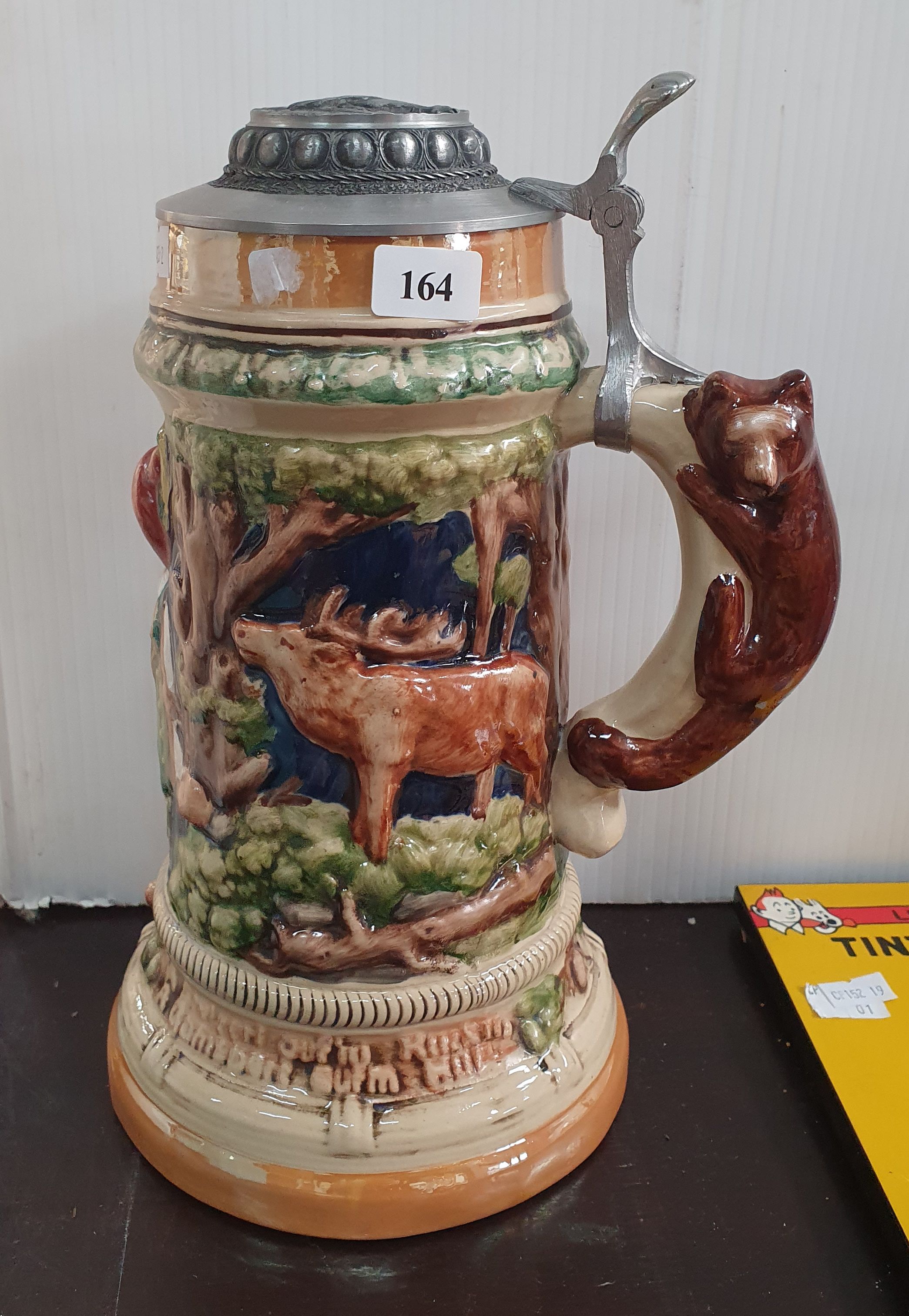 164 · A POLISH CERAMIC TANKARD