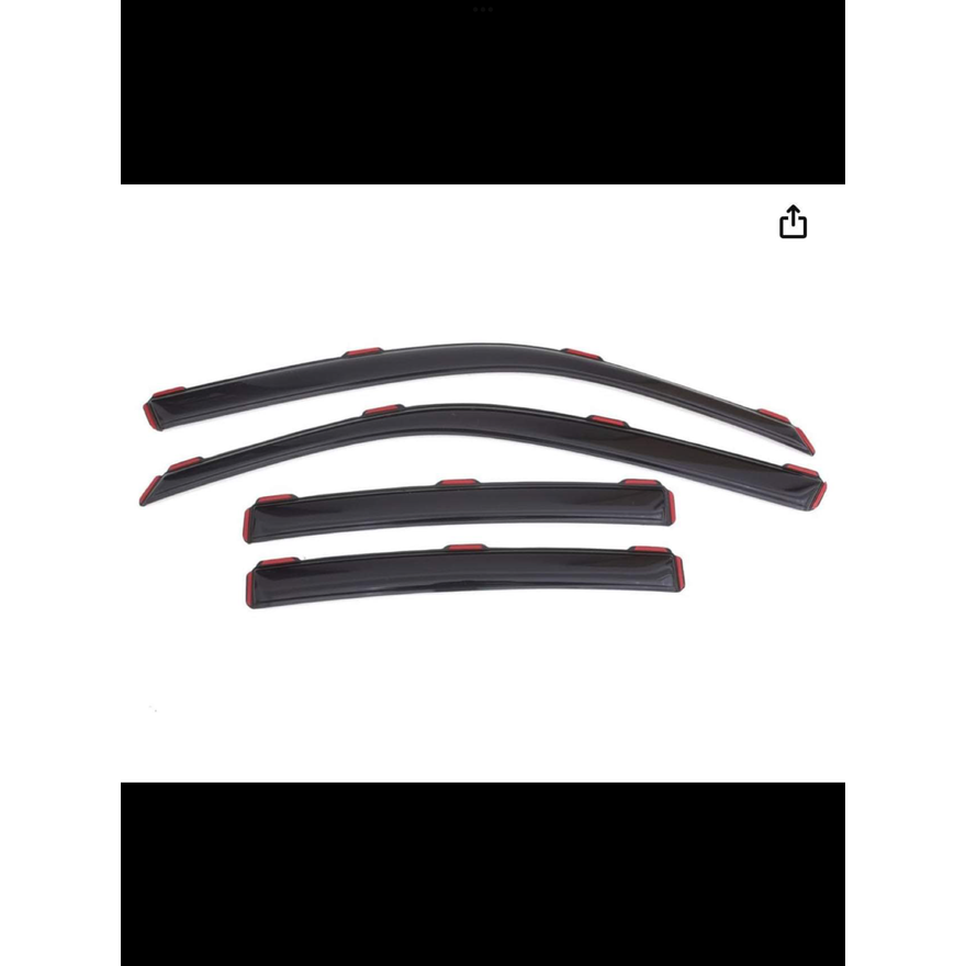 In-Chanel Flexible Side Window Deflectors 4pc