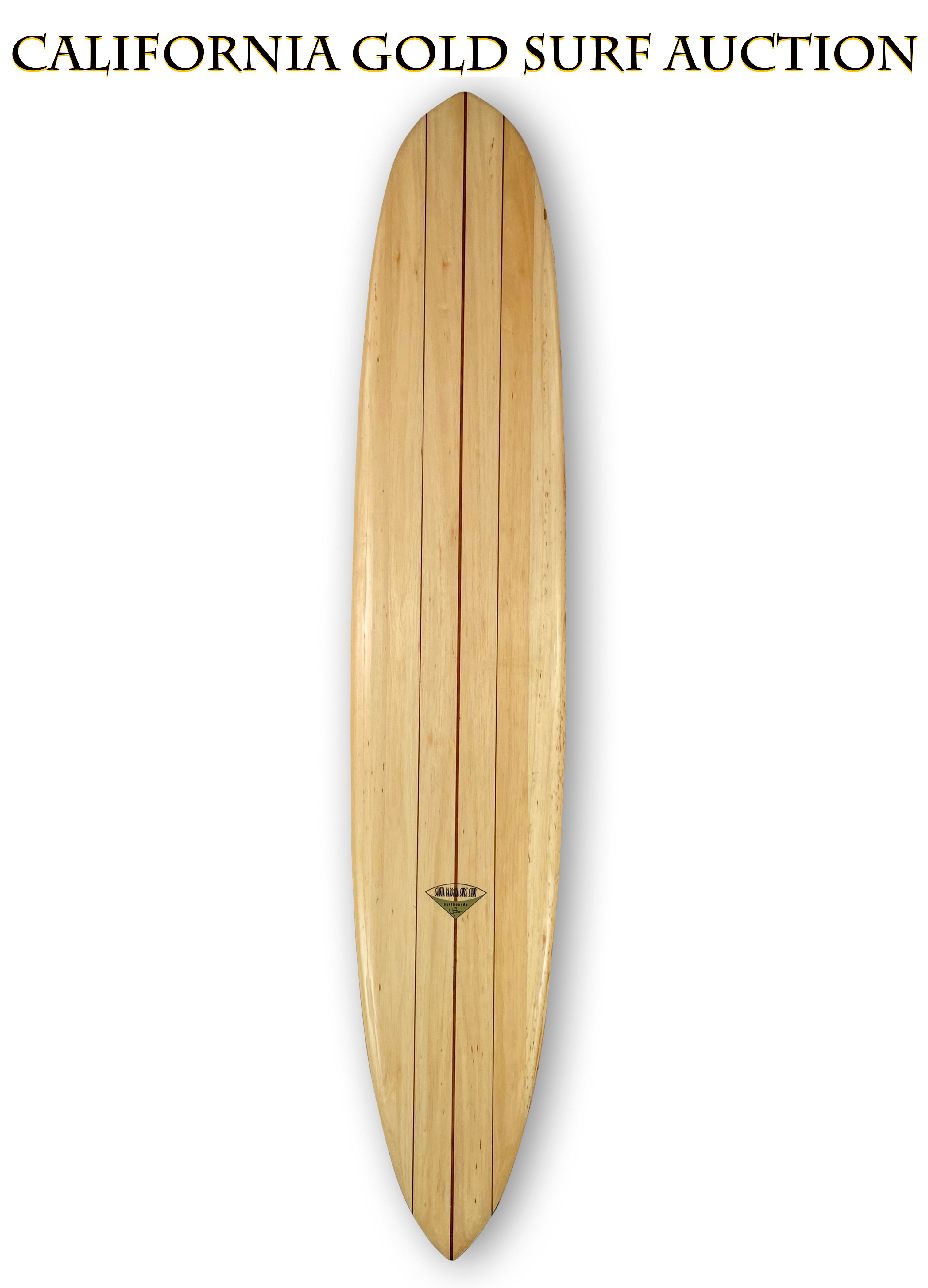 1994 Renny Yater Balsa Pintail Longboard