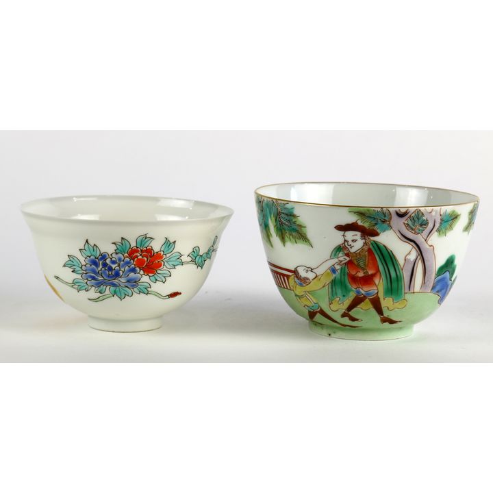 Chinese Porcelain Cups, European Figures