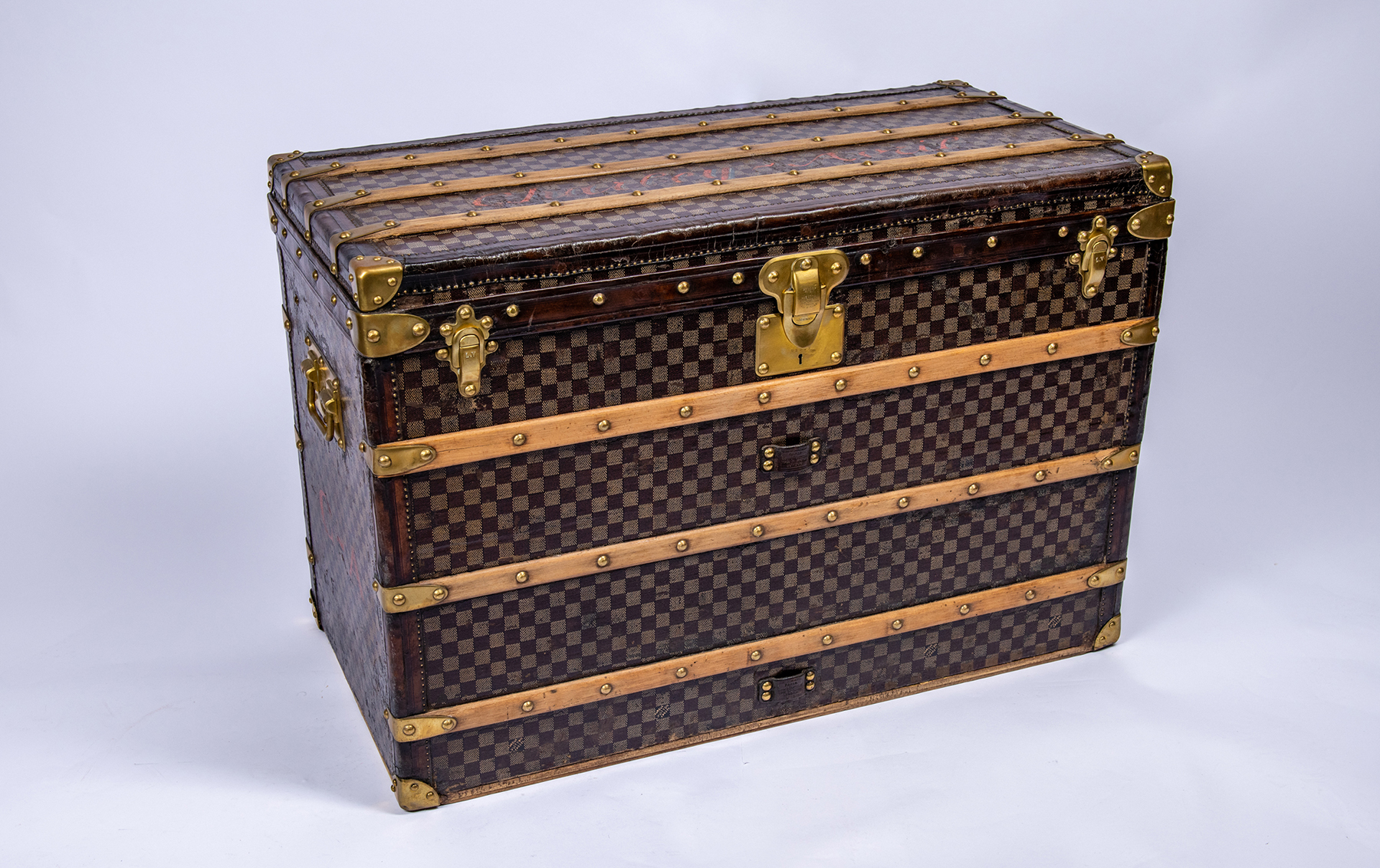 Rare Louis Vuitton malle Courrier Trunk, C. 1890 Auction