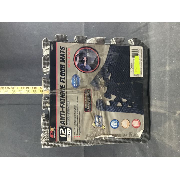 Performance Tool 12x12 Interlocking Anti Fatigue Floor Mats With Borders