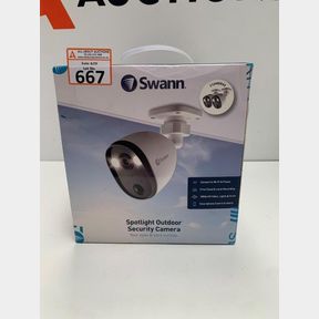 SWANN SPOTLIGHT OUTDOOR SECURITY CAMERA TWIN PACK