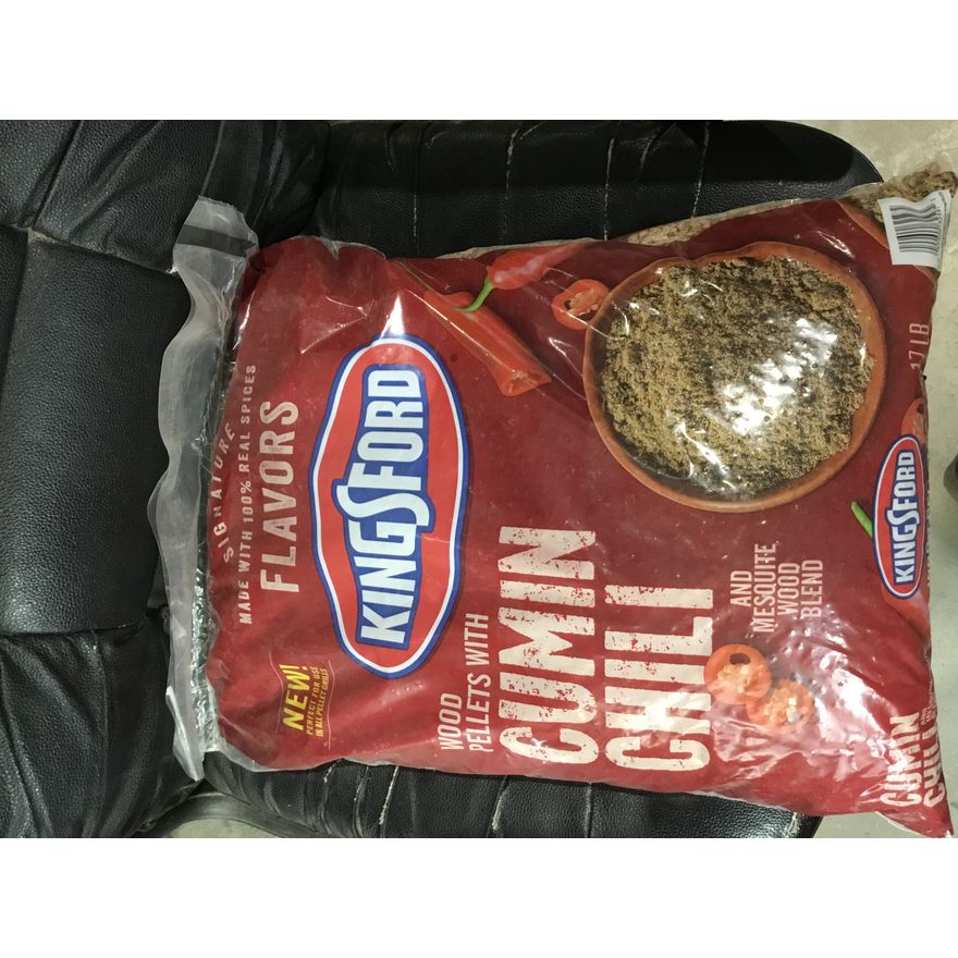 Kingsford Wood Pellets With Cumin Chili And Mesquite Wood Blend 17 Lbs
