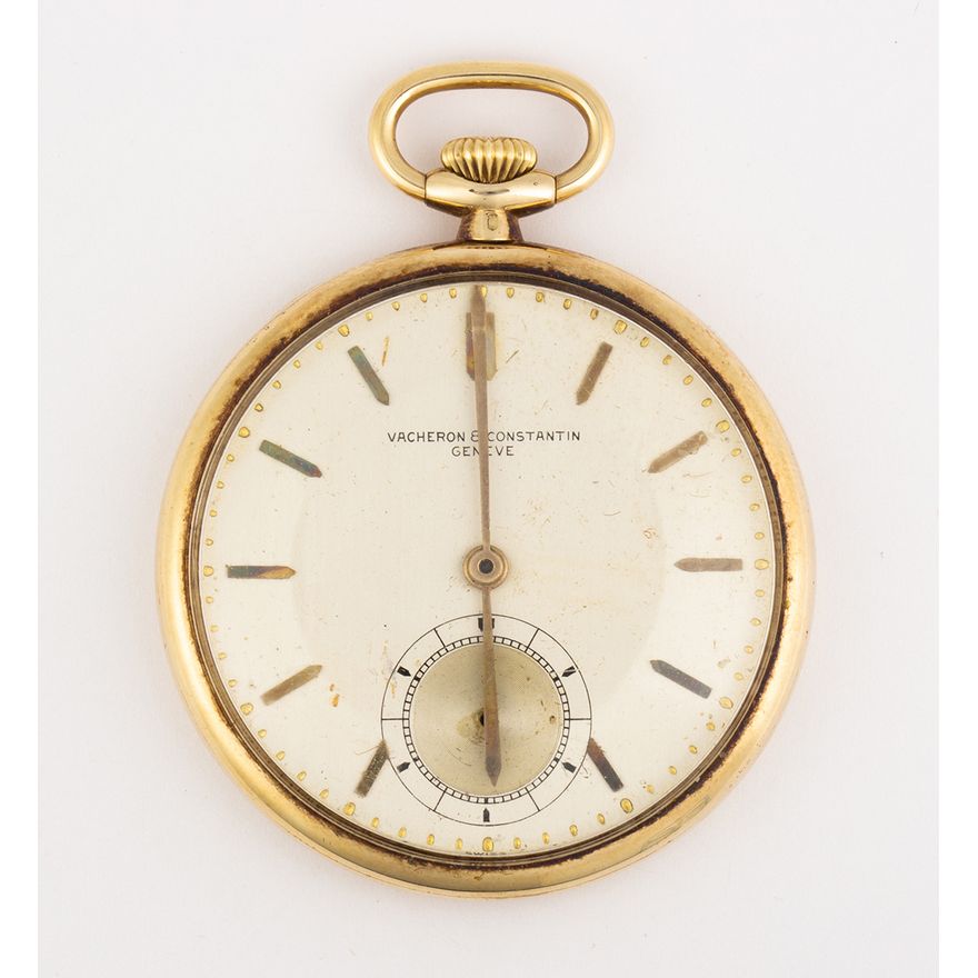 Vacheron & Constantine 14k yellow gold open face pocket watch