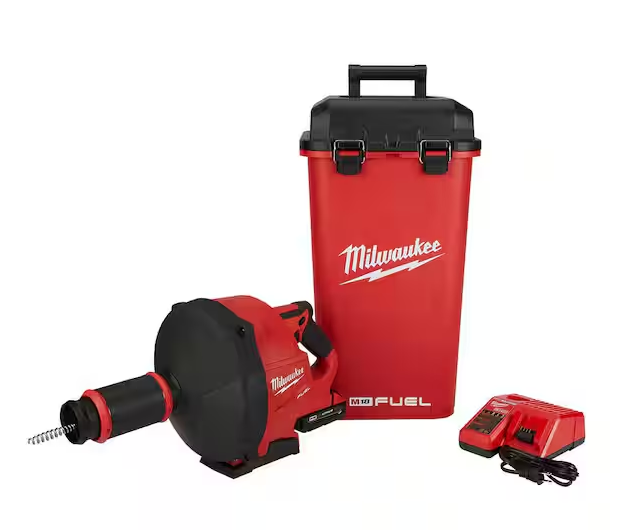 MILWAUKEE M18 18V Li-ion Plumbing Drain Snake w/ Cable Drive Locking ...