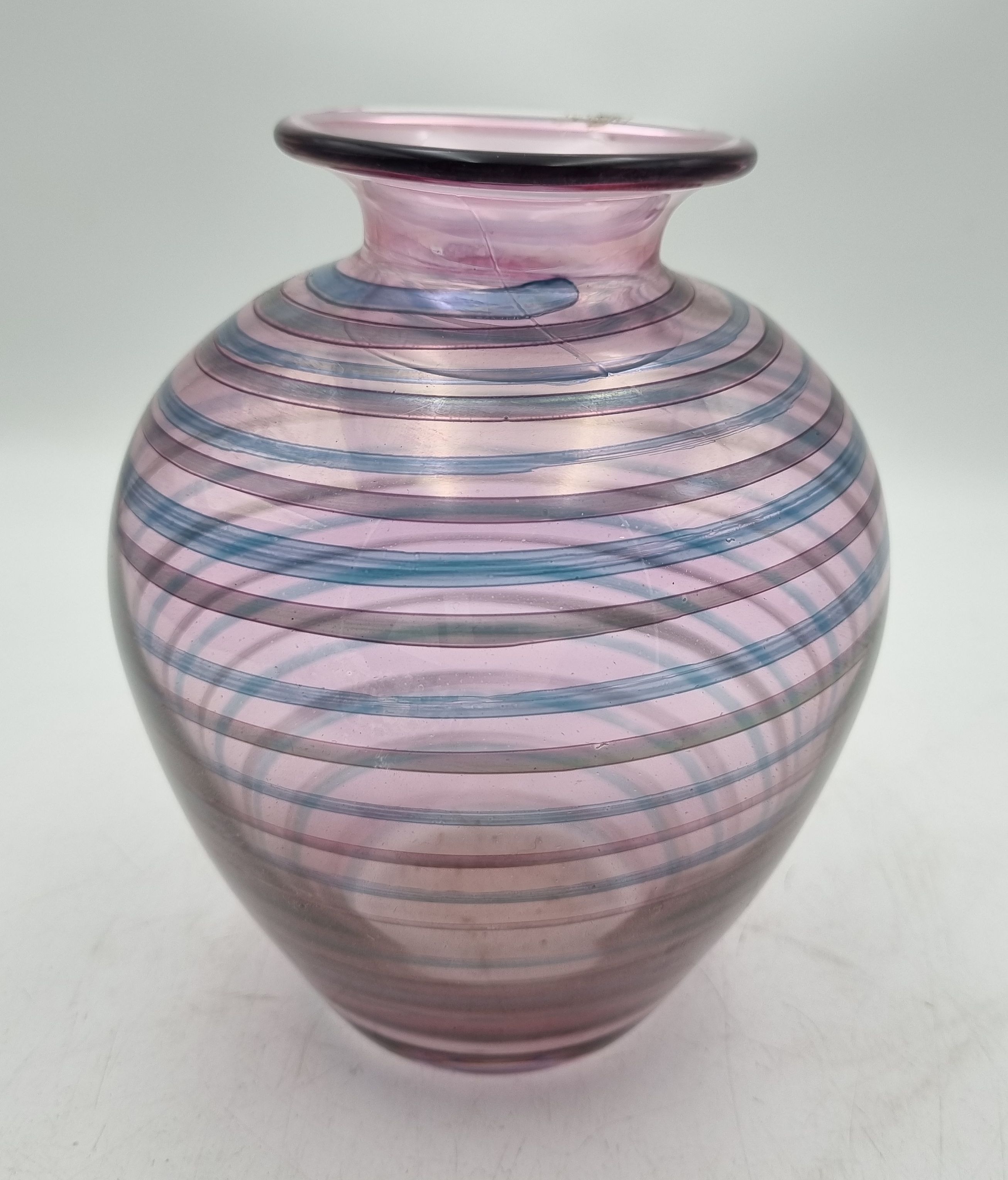 An Art Glass Purple Tinted Vase