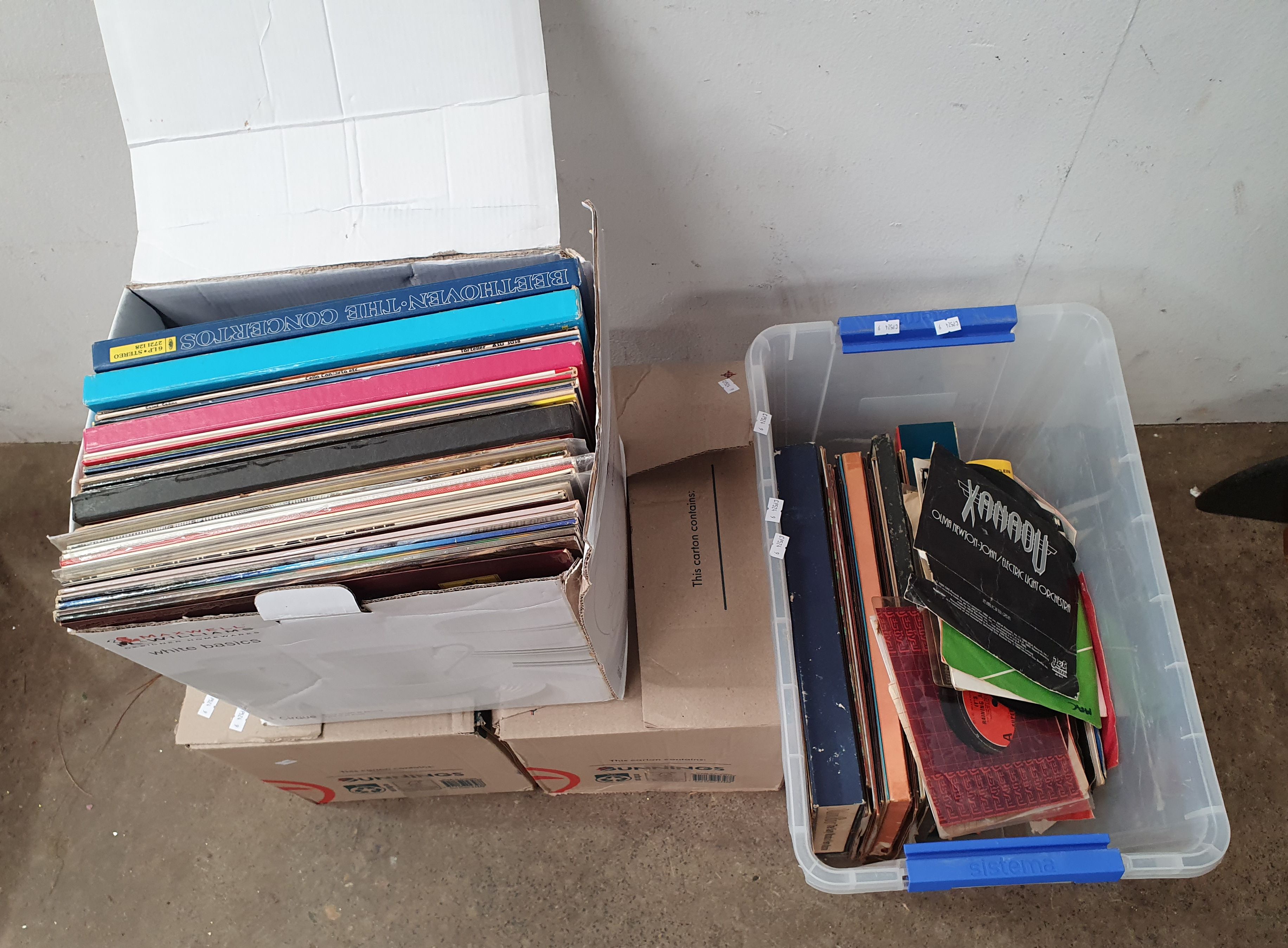 FOUR BOXES OF RECORDS