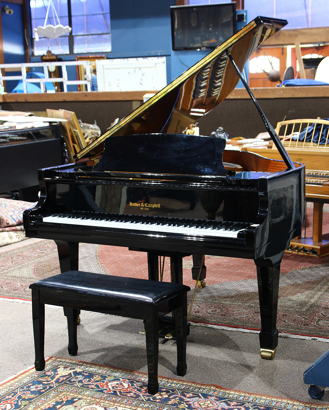 kohler and campbell baby grand piano