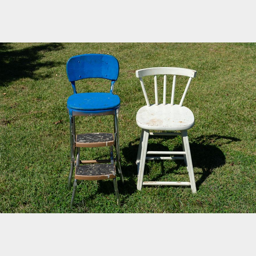 Styline Step Stool Stylaire Step Stool & Wood Stool | Harritt Group, Inc