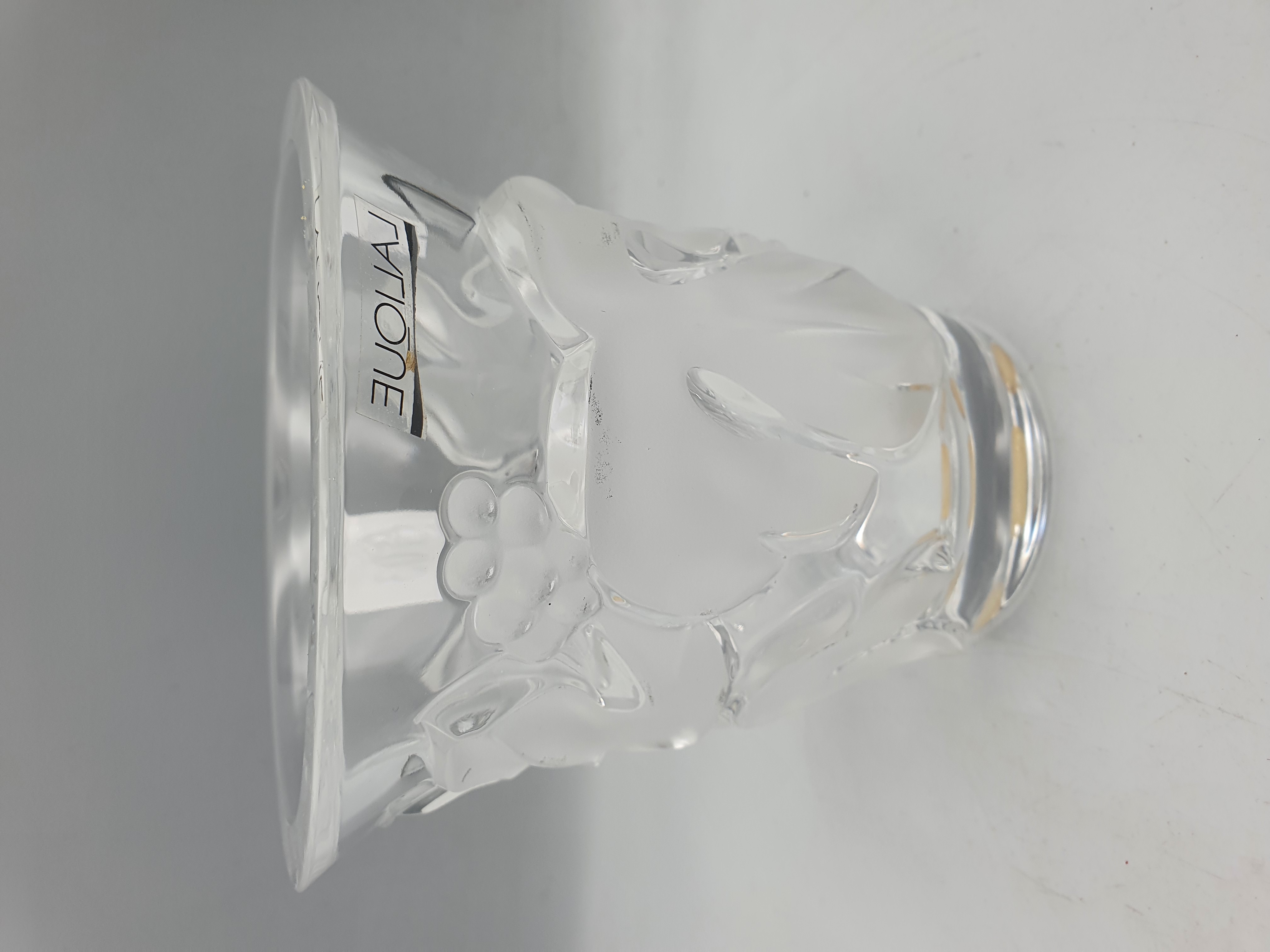 A LALIQUE 'SAUMUR' VASE Height 13