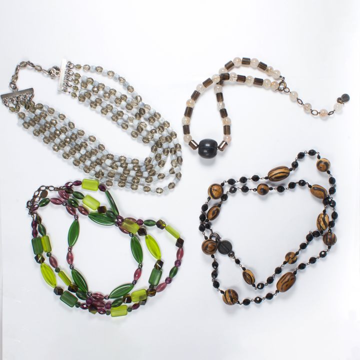 Georgio Armani, a group of bead necklaces