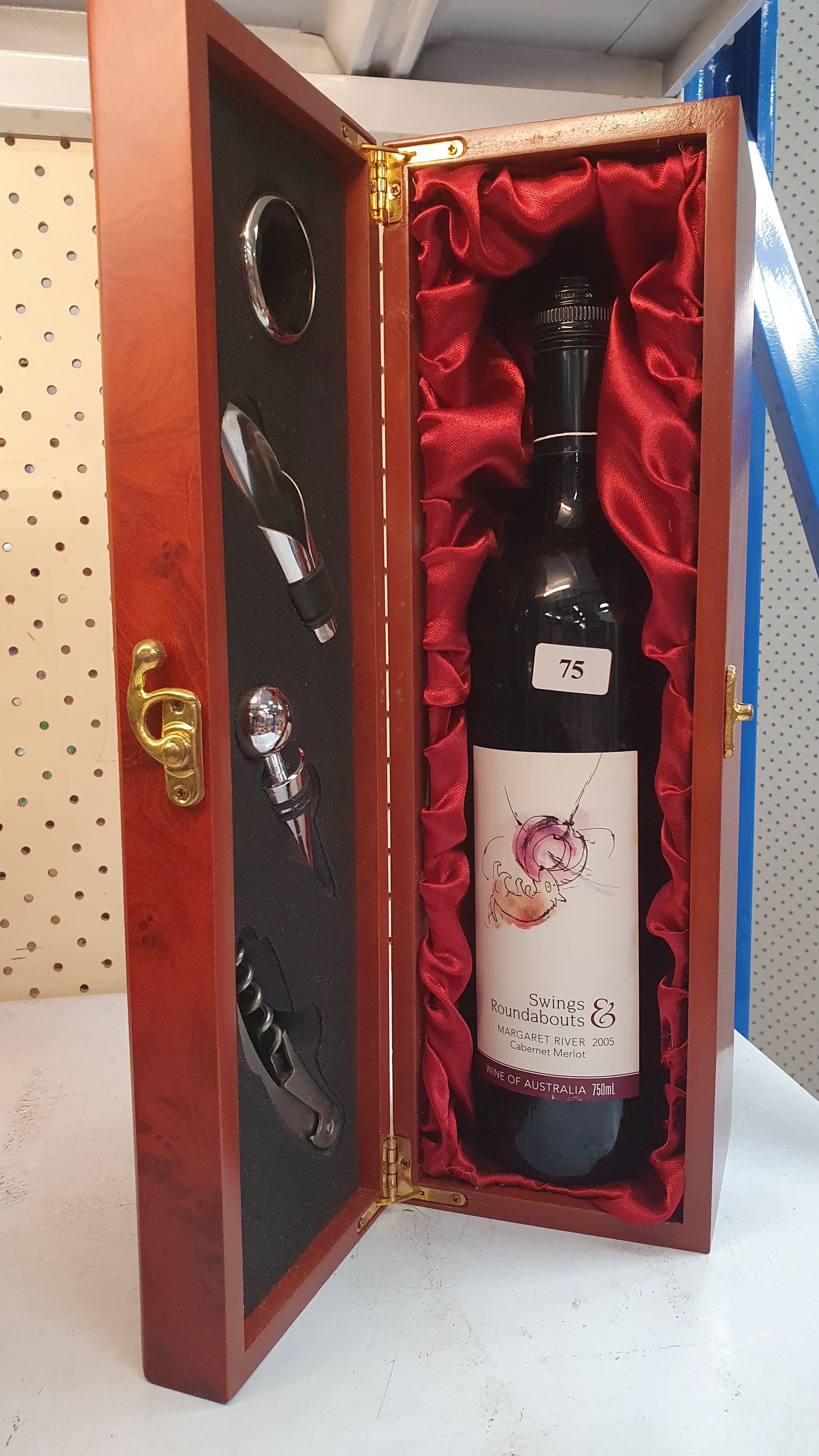 75 · A SWINGS & ROUNDABOUTS MARGARET RIVER 2005 CABERNET MERLOT GIFT BOX SET