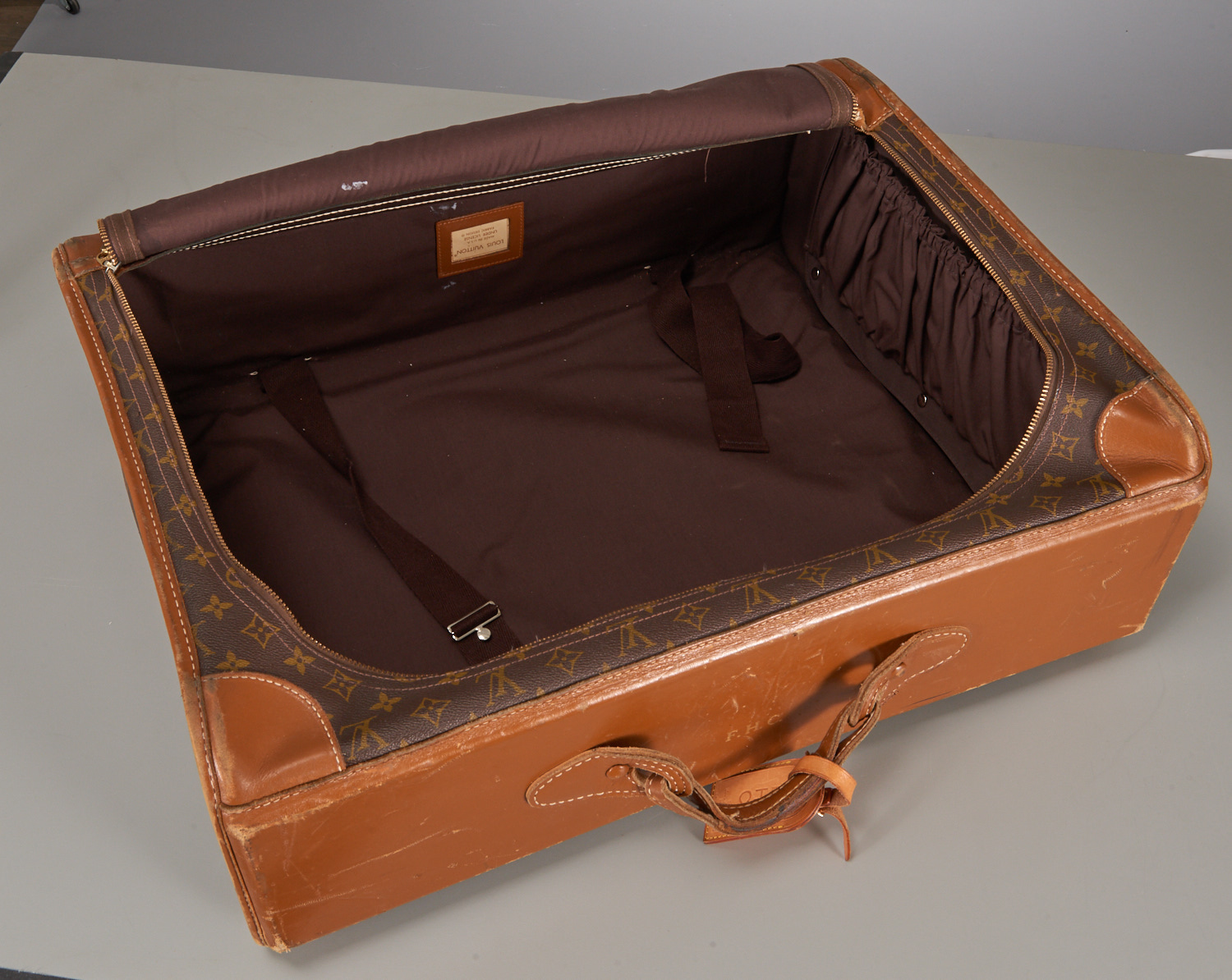 Vintage Louis Vuitton Style Softside Suitcase Auction