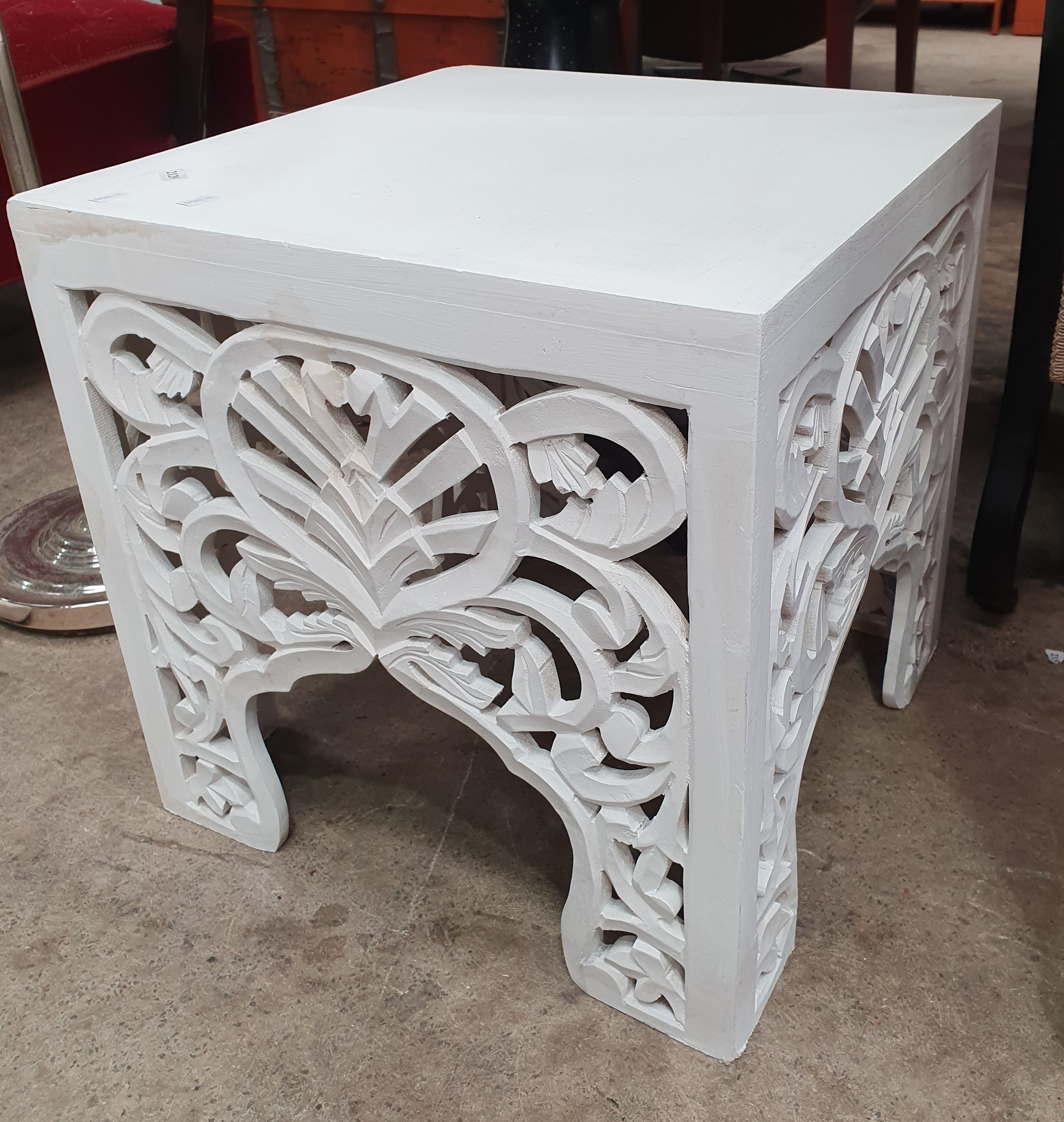 A White Painted Side Table