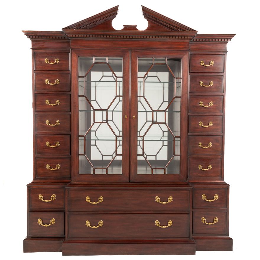 Henkel Harris Mahogany Library Cabinet