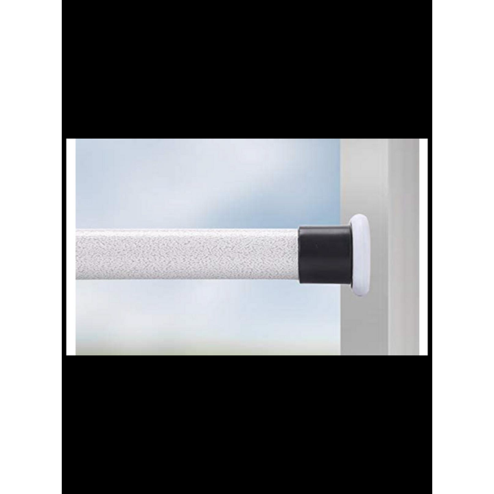AIFOYO Tension Shower, Window Curtain Rod- 141.7-161.4 (Cream White)