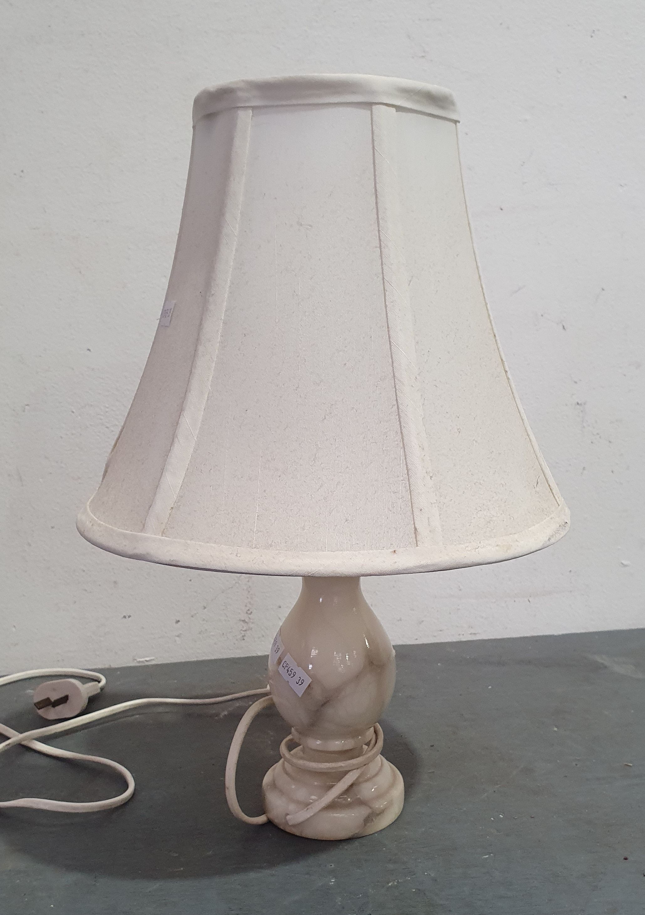 1241 · A MARBLE TABLE LAMP