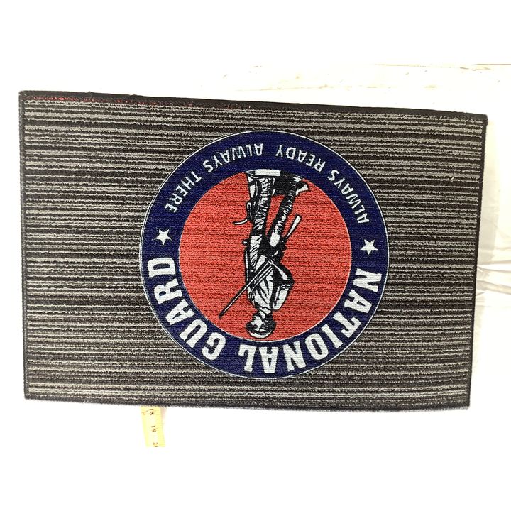 27"x 18" "National Guard Always Ready Always There" Door Mat