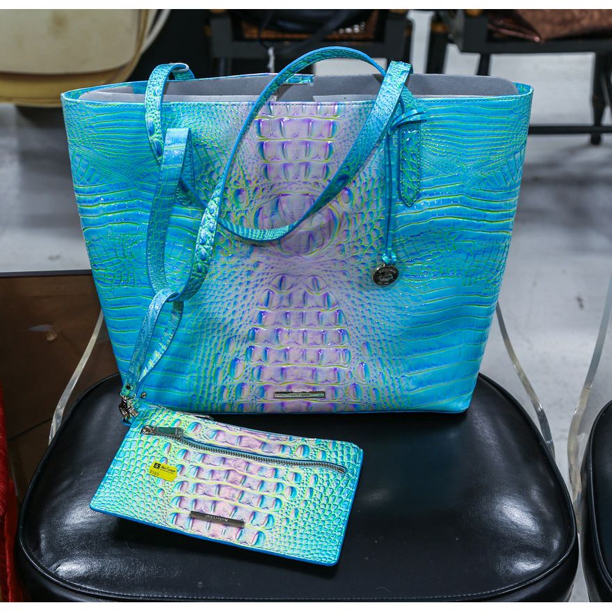 A Brahmin Leather Brooke Handbag & Wristlet