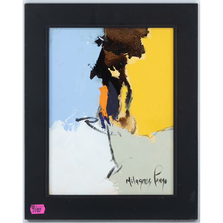 Milogros Pongo. Abstract, oil