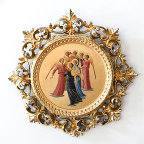 19TH C. FLORENTINE AFTER FRA ANGELICO CARVED FRAME