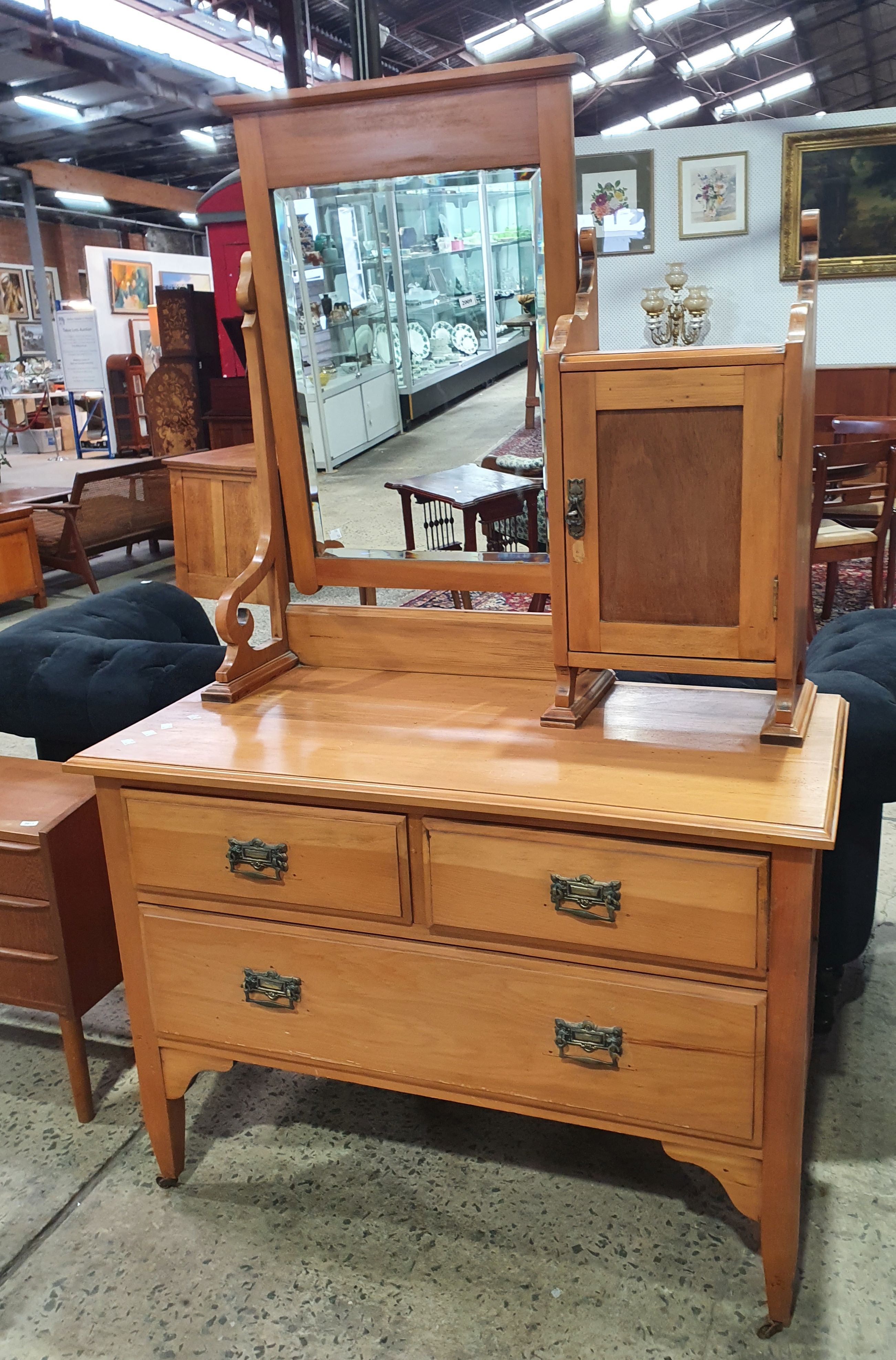 A Federation Pine Dressing Table