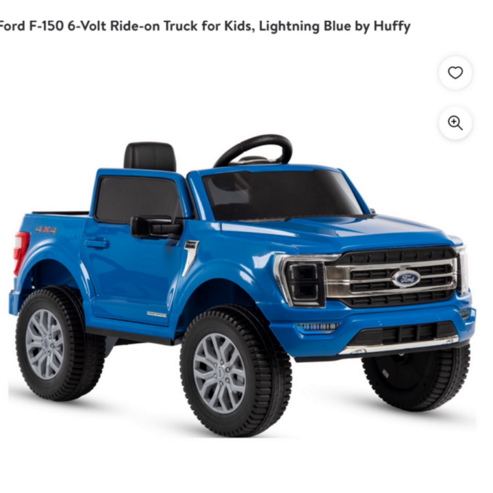 Huffy Ford F150 Lariat 6Volt Ride-On Truck For Kids (Lightning Blue)