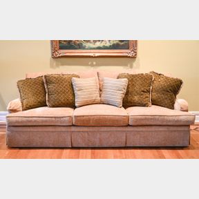 CENTURY FURNITURE FOR SAFAVIEH SADDLE-ARM SOFA