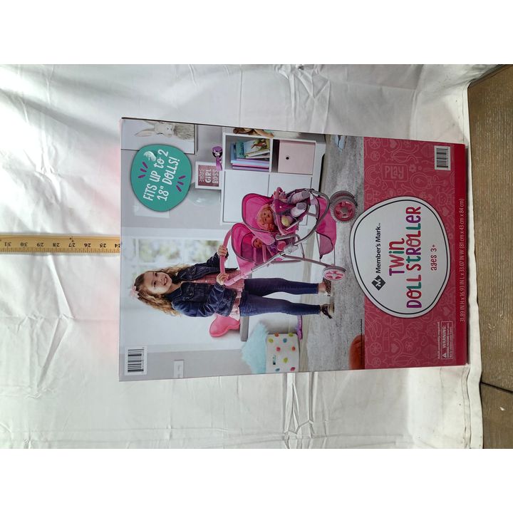 Member's Mark Twin Doll Stroller - 31.89" H x 16.93" L x 33.07" W