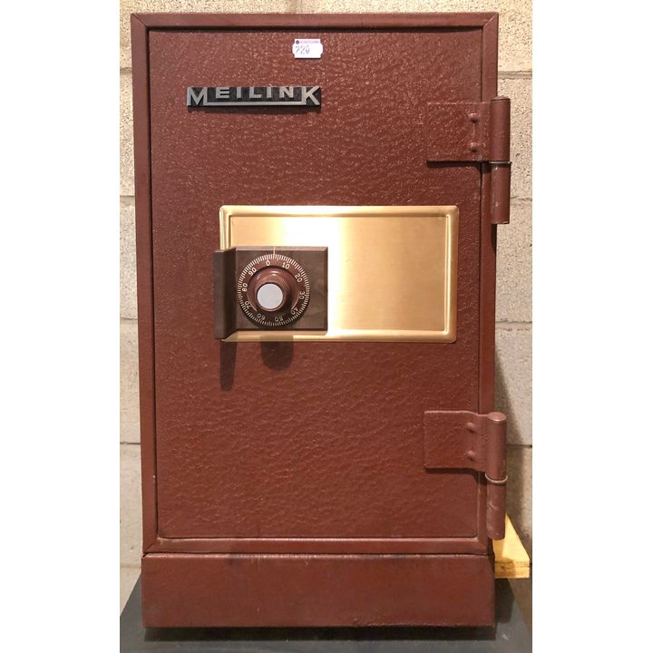 A Burgundy Meilink Safe