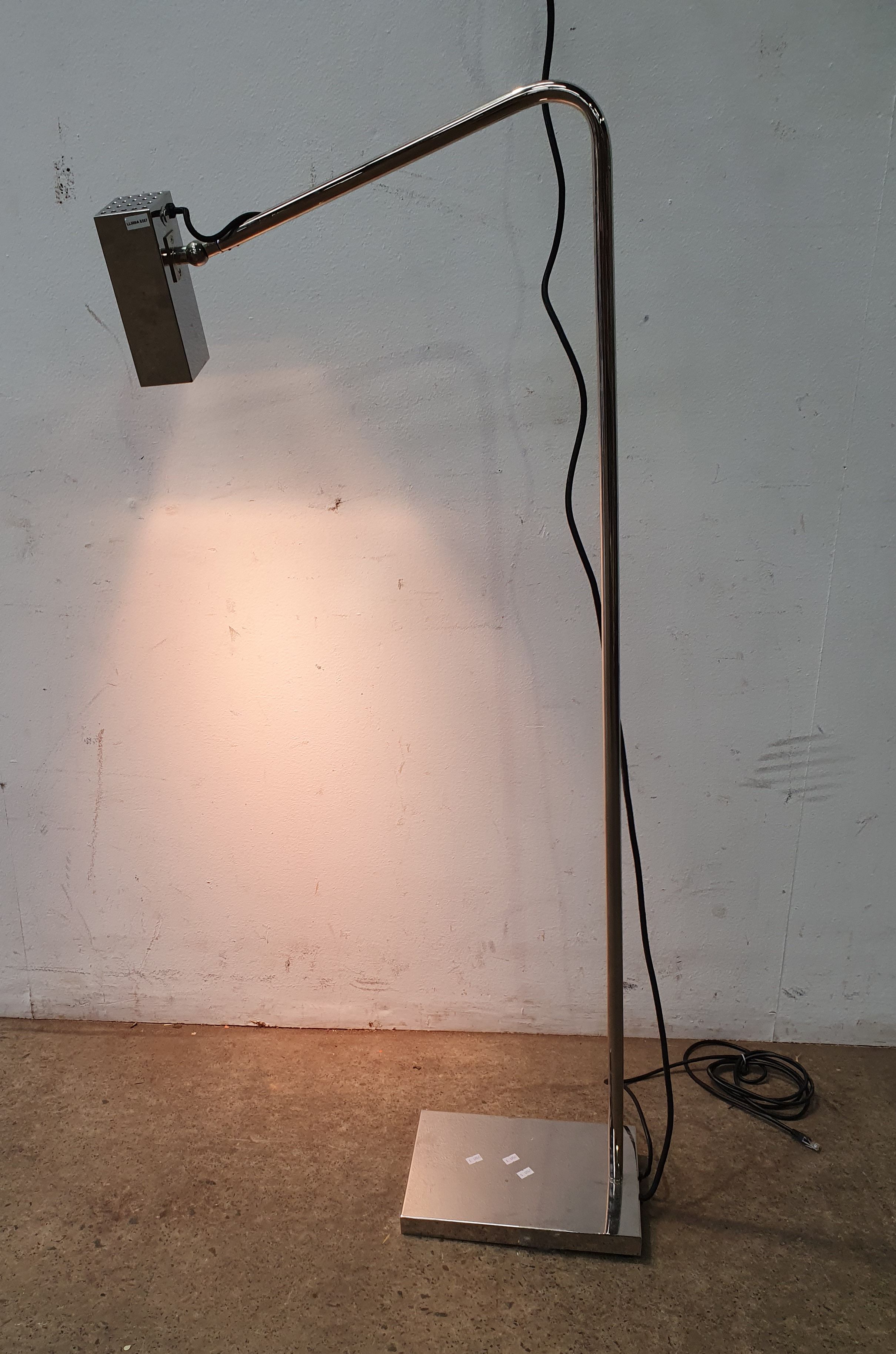 A Chrome Designer Style Lamp