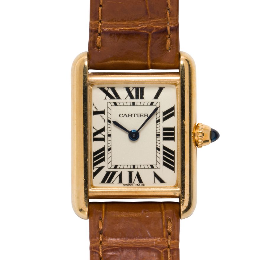 A Cartier 18k gold 'Tank Louis' watch