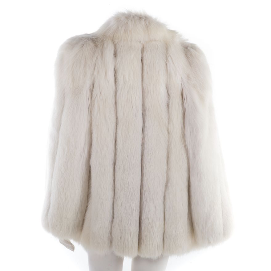 A Ladies Ivory Fox Jacket
