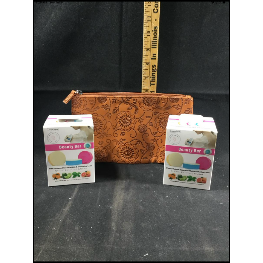 Luxurious Collections Beauty Bar 3 Pc. - 2 3Pks. And One Carrying Bag