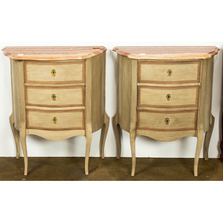 A Pair of Louis XV style nightstands