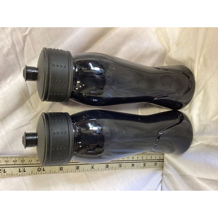 (2) Black Sport Water Bottles w/ Lid