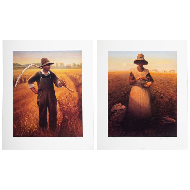 Gary E. Smith. Two Signed Offset Lithographs
