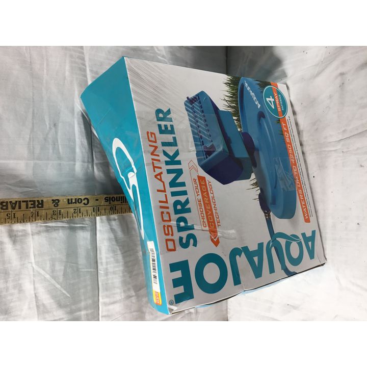 AquaJoe Oscillating Sprinkler 4 Spray Patterns - Waters Up To 4250 Sq Ft