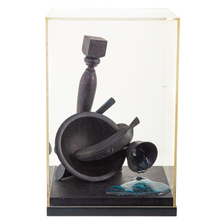 H. Ramsey. "Still Life," mixed media sculpture