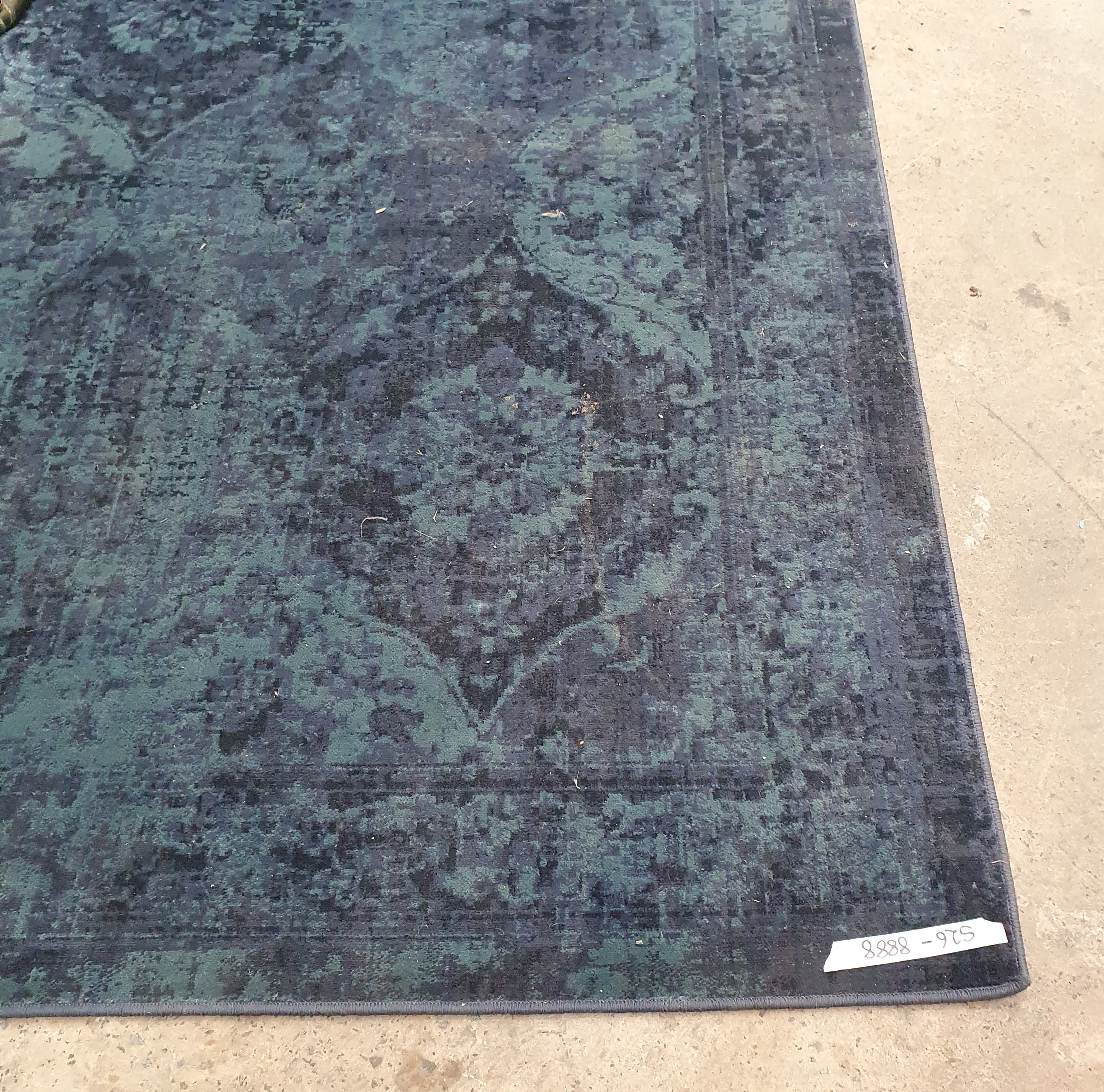A Blue Machine Made Rug 200cm X 300cm