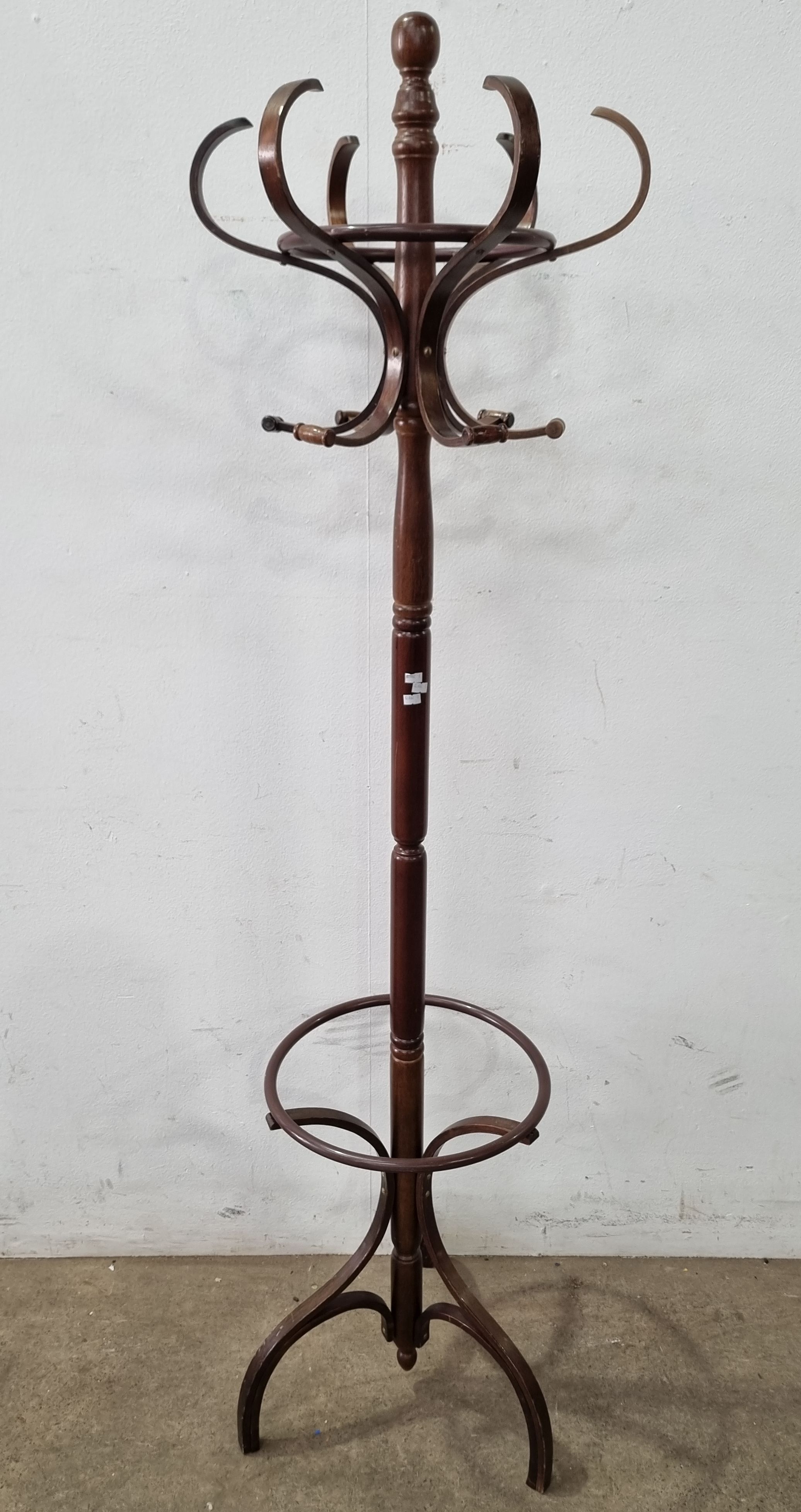 A Bentwood Hat And Coat Stand