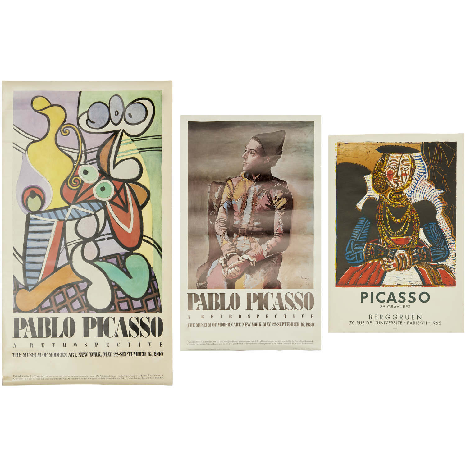Pablo Picasso, (3) exhibition posters | Millea Brothers