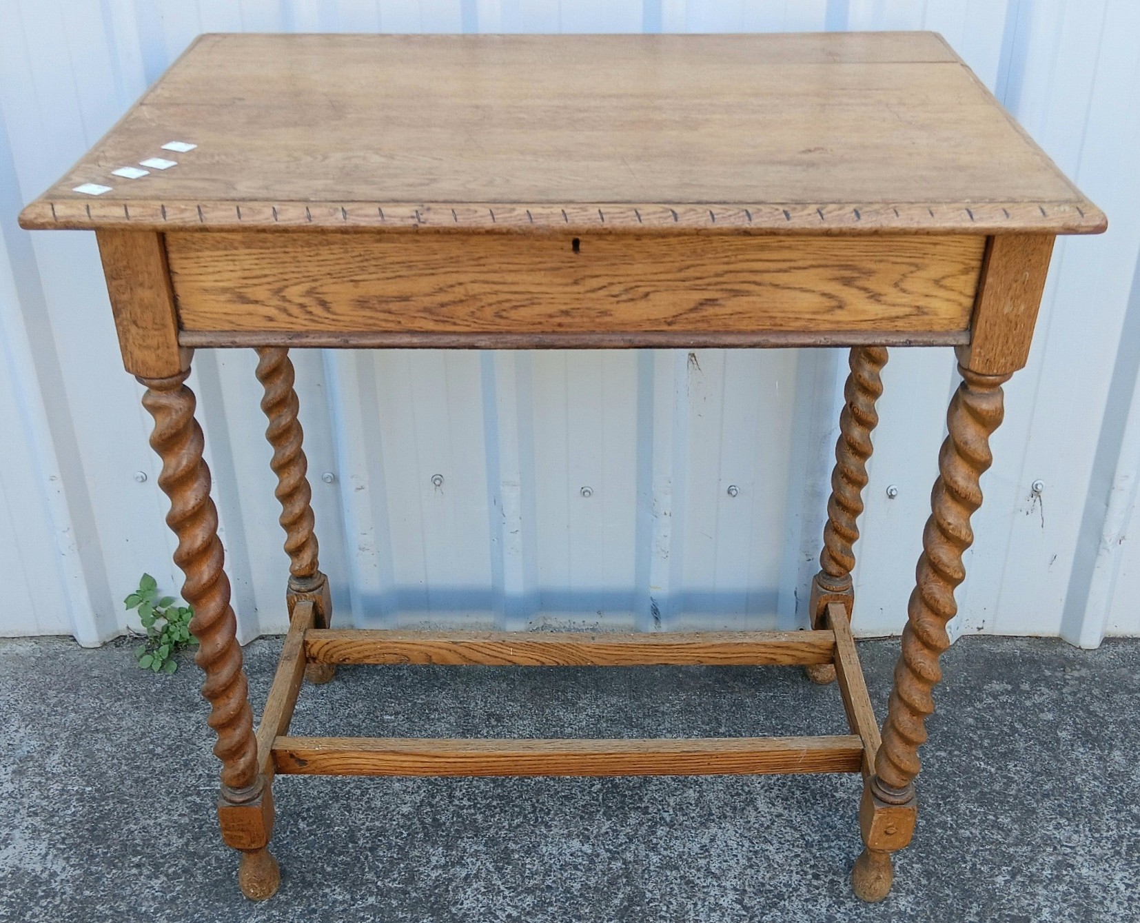 An Oak Barley Twist Table