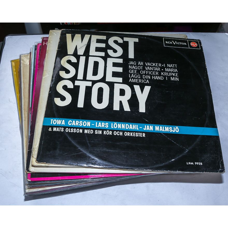 Group of Foreign Language Broadway Show LPs