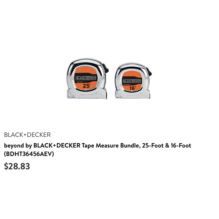 Black+Decker 16' & 25' Combo Pack Tape Measures